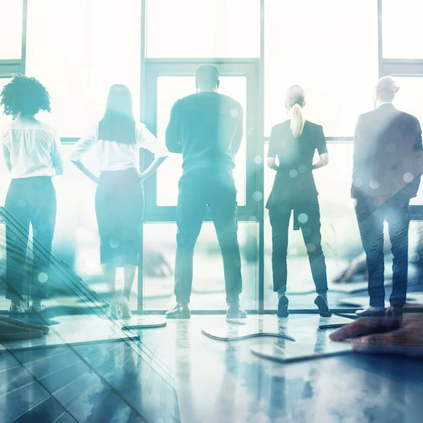 Un groupe d'experts dans un bureau - l'externalisation avec Objectif Mission